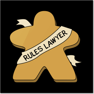 Rules Lawyer Funny Meeple Posters and Art